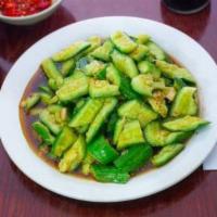 Fresh Cucumber Salad · Spicy. Taste sweet, sour and spicy. Hot and vegetarian.