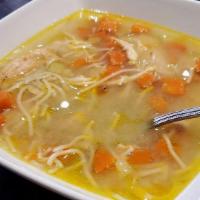 Chicken Noodle Soup · Our soups contain little or no sodium. please note that menu options may vary according to l...