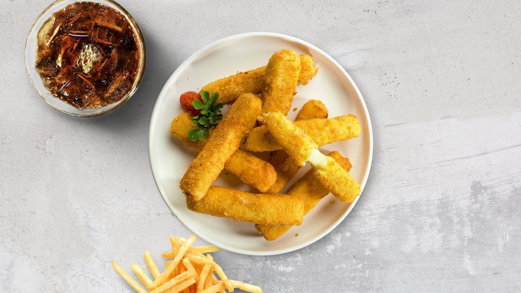 Mozzarella Melts Sticks  · Mozzarella cheese breaded and fried until golden, served with marinara. 5 pieces.