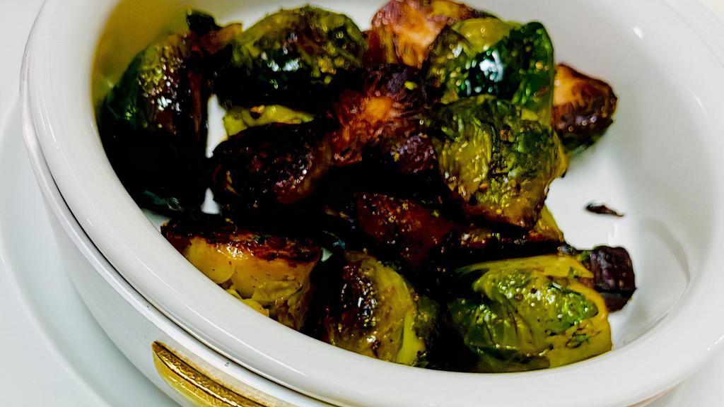 Brussels Sprouts · With pancetta.