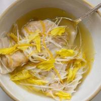 Peekytoe Crab Dumplings · Meyer Lemon-Celeriac Infusion with Ginger