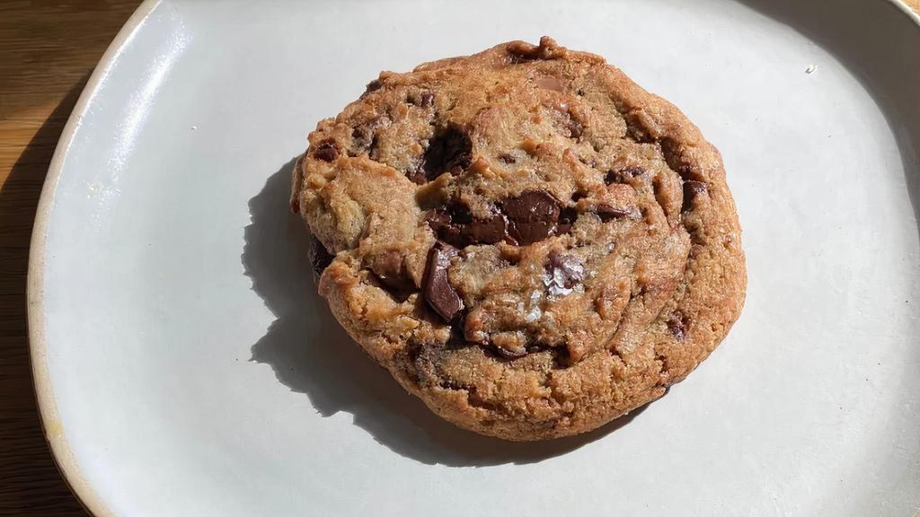 Mottley Monster Chocolate Chip Cookies · Our almost famous monster chocolate chip cookies. Three types of chocolate layered throughout this cookie creates a fudgy, salted toffee-like center with crispy edges.
