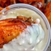 Wings - 12 Wings · 6 or 12 Wings w/ choice of Chipotle Ranch, Curb Sauce, Poblano Crema, BBQ or Diabla Salsa.  ...