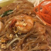 Pad Thai · Spicy. Fettuccine rice noodle.