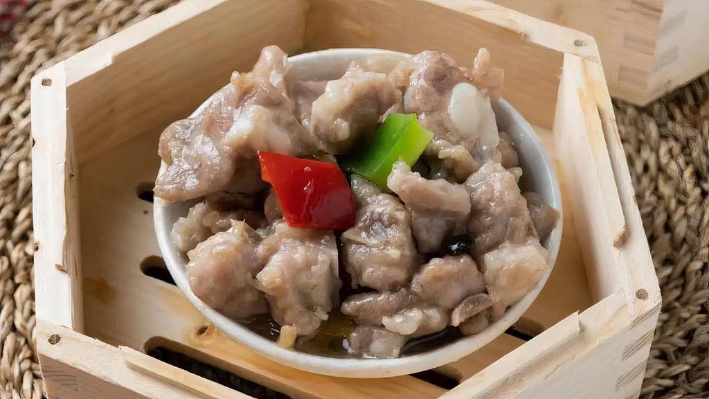 Steamed Pork Ribs 港式蒸排骨 · Steamed Cantonese style chopped pork ribs.