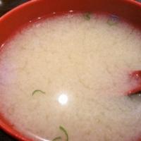 Miso Soup · Bean curd, seaweed and scallions.