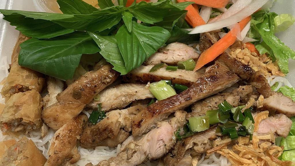 Grilled Pork And Spring Roll · 
