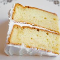 Buttercream Slice · BUTTER CAKE WITH BUTTERCREAM FROSTING AND FILLING
