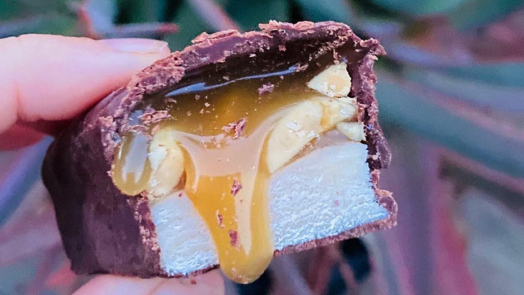 Snix Bar · Insanely resembles a traditional Snickers Bar- your taste buds will go crazy for this vegan + gf goodie