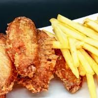 Wings With French Fries · 