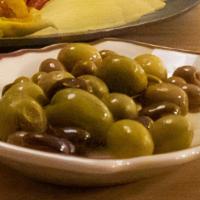 Aceitunas  · Selection of marinated olives from Spain. Vegetarian.
