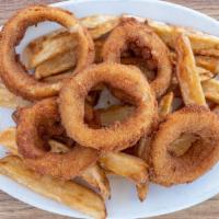 French Fries & Onion Rings Combo · 