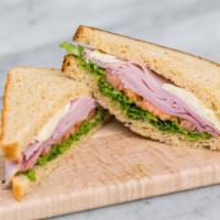 Black Forest Ham And Brie · With lettuce, tomato and honey mustard.