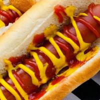 Classic Hot Dog · An All-beef hot dog with your choice of sauce.