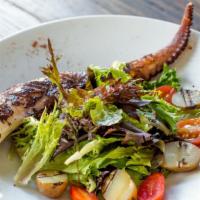 Polpo Alla Griglia · Grilled octopus,cannellini beans and n'dujia puree