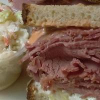Corned Beef Special · On rye with coleslaw and Russian dressing.