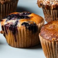 Organic Gf Blueberry Muffin · Organic blueberries, almond, buckwheat & millet flours, eggs, safflower oil, rice milk
