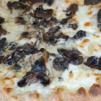 Mushroom Truffle Pizza (Large 16') · Mozzarella cheese, fresh mushrooms, and truffle oil.