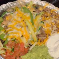 Burrito Bowl · A burrito without the tortilla. Choose from a range of ingredients and make your own. Comes ...