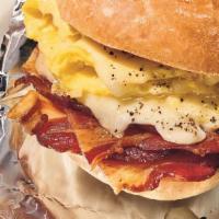 Bacon With Egg & Cheese · The bacon egg and cheese sandwich is how New Yorkers start their day! Fried or scrabble eggs...