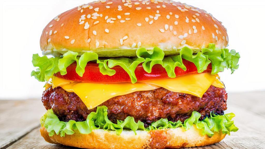 Hamburger With Cheese · A perfectly soft bun, quality, juicy meat that is seasoned well, plenty of cheese, caramelized onions and a really good secret sauce are the key to making