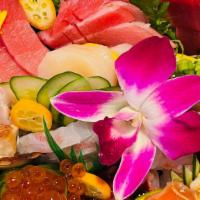 Sashimi Special · Chef choice finest fish of the day 8-10 verities, depend on what fish we can get.