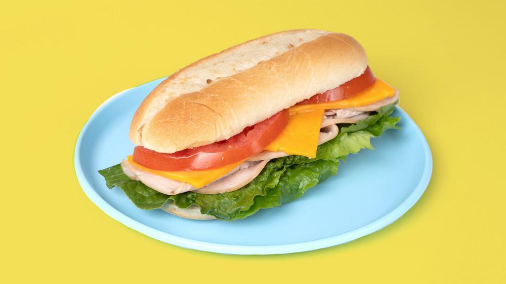 Turkey Sub · Turkey with your choice of toppings on bread.