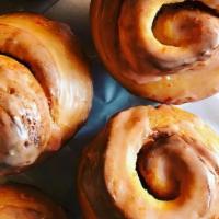 Cinnamon Rolls - Half Dozen (6) · Six (6) scratch-made cinnamon rolls. Slightly sweet dough filled with layers of cinnamon and...