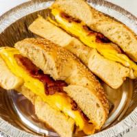 Bacon, Egg And Cheese Breakfast Sandwich · 