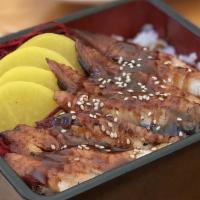 Una Don Lunch · Broiled eel over rice.