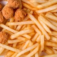 Popcorn Chicken 25 Pcs · with Fries & Soda for an additional charge.