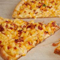 Mac & Cheese Pizza · Elbow Pasta, Mozzarella Cheese & Cheese Sauce (Bacon Additional)