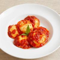 Cheese Ravioli · Cheese Ravioli with Tomato Sauce. Melted Mozzarella Available