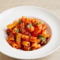 Pasta With Marinara Sauce · Crushed Tomatoes, Basil & Garlic with Your Choice of Pasta & Toppings