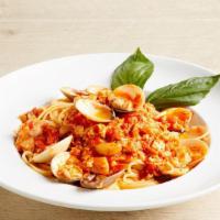 Pasta With Clam Sauce · Clams in a Red or White Sauce with Your Choice of Pasta.
