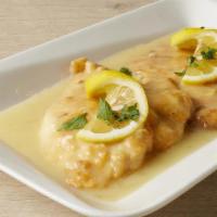Chicken Francese Entree · Egg Battered Chicken in a White , Lemon & Butter Sauce with Your Choice of Pasta, Salad or a...