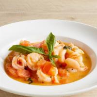 Shrimp Scampi Entree · Sauteed Shrimp, Tomatoes & Garlic in a White vine & Butter Sauce with Your Choice of Pasta, ...