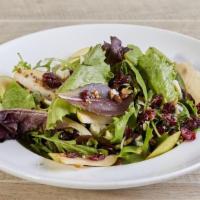 Gorgonzola Salad · Mixed Greens, Dried Cranberries, Candied Walnuts & Gorgonzola Cheese. Served with a Side of ...
