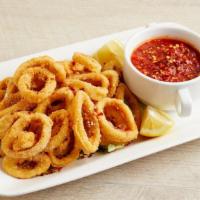 Fried Calamari · Served With a Side of Tomato or Fra Diavolo Sauce