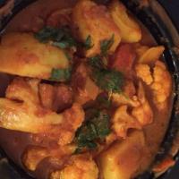 Gobi Masala Curry · (Cauliflower Cooked In Onion And Tomato Based Sauce With A Touch Of  Home Made Spices)