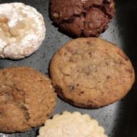 Upland Cookie Basket · chocolate chip, mudslide, oatmeal pecan, pine nut, vanilla-lime shortbread