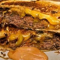 Amazing Patty Melt · beef patty, cheese (choice), grilled onions, sauteed mushrooms on choice of bread w/ Special...