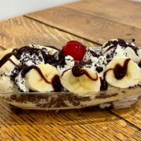 Your Way Banana Split (Soft Serve) · Choice of soft-serve ice cream. Choice of three toppings. Homemade whipped cream and one che...