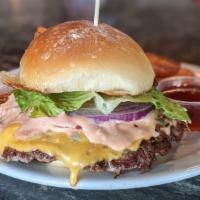 Animal Smashburger · This California inspired burger is cooked with onions and finished with a secret burger sauc...