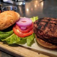 Veggie Beyond Burger · 1/4 lb juicy, delicious plant-based burger served with choice of cheese, LTO and side