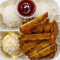 Chicken Katsu Plate · Chicken Katsu Plate w/rice and mac salad