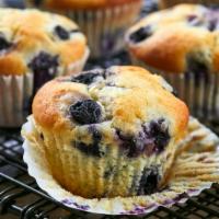 Blueberry Muffin · Moist, cupcake, loaded with fresh, sweet blueberries.