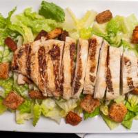Caesar Salad · Romaine lettuce and homemade croutons. Add grilled chicken, shrimp for an additional charge.