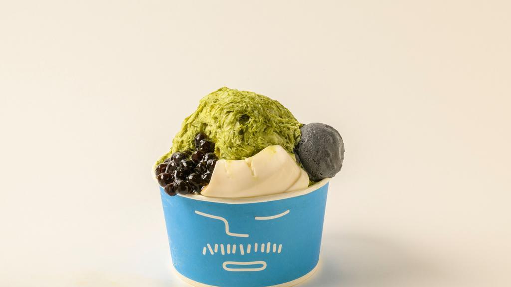 Matcha Sensation · A Hawaii Exclusive! Enjoy the cool and refined tastes of our famous Matcha from Kyoto, Japan. This light, creamy matcha ice dessert is enjoyed with our Panna cotta and special black sesame gelato.