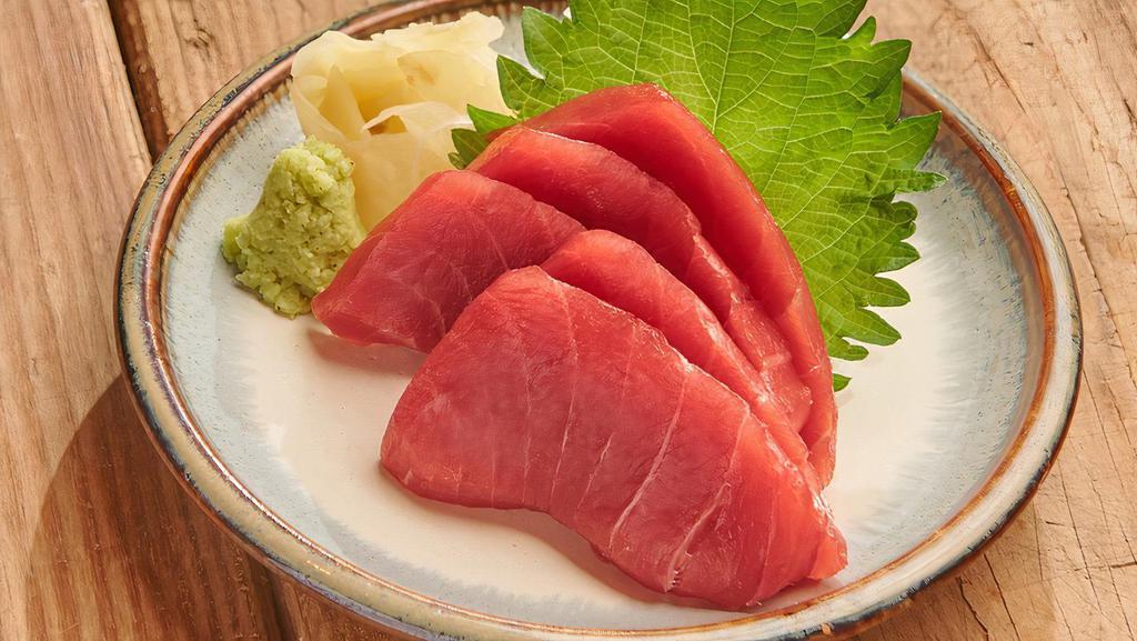 Bluefin Tuna (Maguro) Sashimi · Bluefin tuna sashimi (5 pieces).